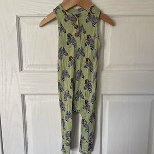 Posh Peanut Dante Zebra Print One Piece